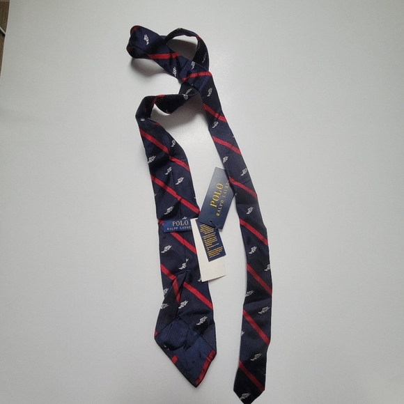 Polo Ralph lauren NWT P- wings limited edition tie 100% Silk. - Picture 4 of 16